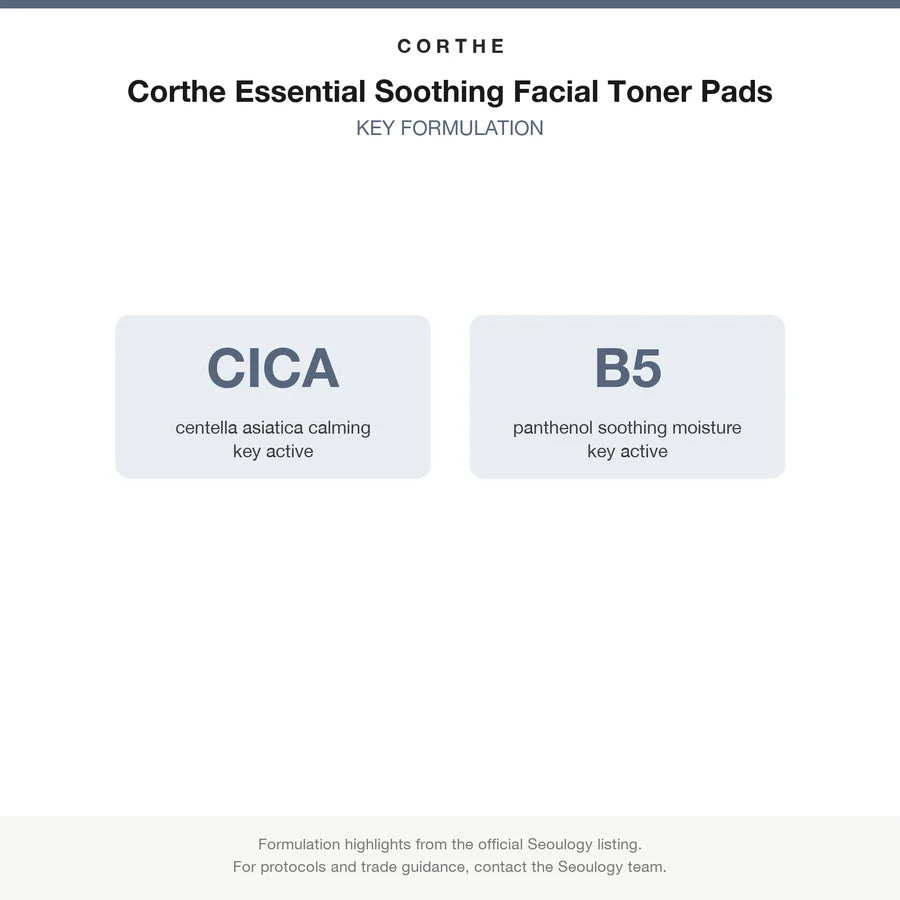 Corthe Essential Soothing Facial Toner Pads