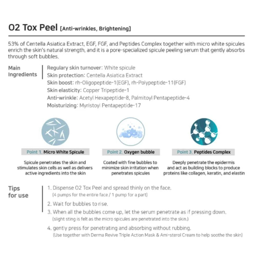 Dermathod O2 Tox Peel (Spicule Peel Serum) New Formula