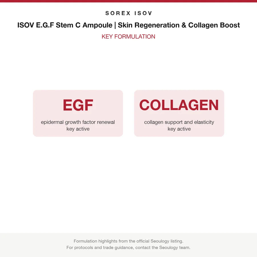 ISOV E.G.F Stem C Ampoule | Skin Regeneration & Collagen Boost